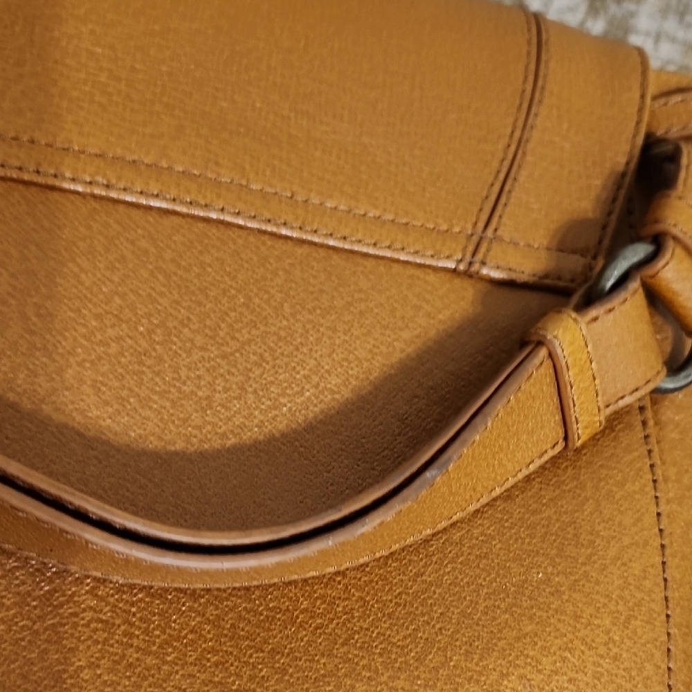 Worth Tan Shoulder Bag with Flap Closure - Picture 9 of 11